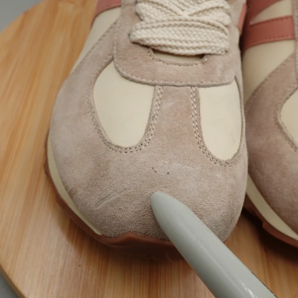 Somiliss Womens Necap Revela Suede/Leather Cream Pink Athletic Shoes US Size 7.5 - Picture 3 of 12